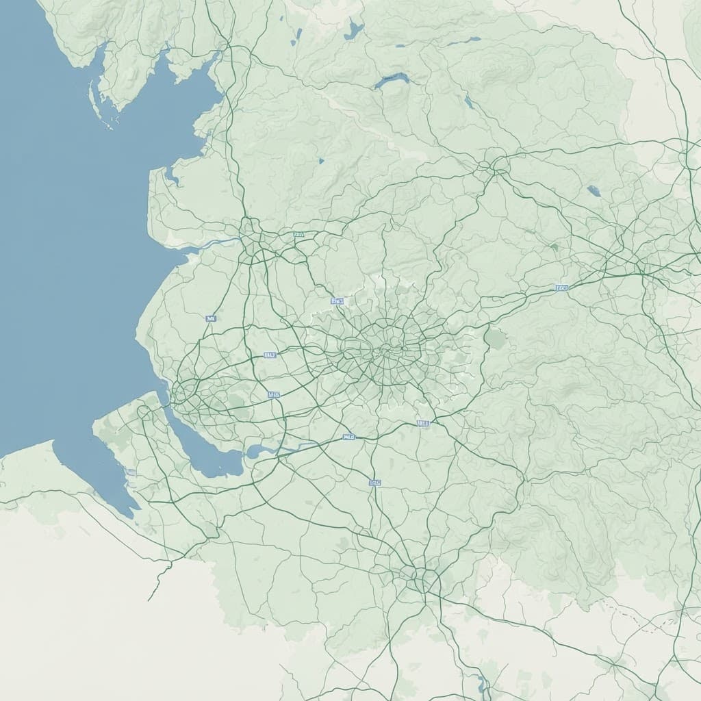 Map of local golf regions